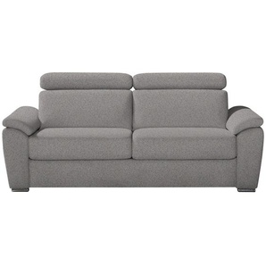 Novel Schlafsofa Chiara, Grau, Textil, 2-Sitzer, 206x86x98 cm, Stoffauswahl, Rücken echt, Kinder- & Jugendzimmer, Jugendmöbel, Jugendsofas