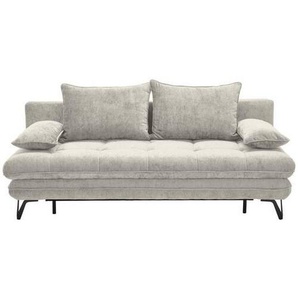 Novel Schlafsofa Italia, Creme, Textil, 3-Sitzer, Füllung: Schaumstoff, 205x79-96x85 cm, Kinder- & Jugendzimmer, Jugendmöbel, Jugendsofas