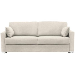 Novel Schlafsofa, Creme, Textil, Uni, 2-Sitzer, 208x86x97 cm, Stoffauswahl, Schlafen auf Sitzhöhe, Rücken echt, Kinder- & Jugendzimmer, Jugendmöbel, Jugendsofas