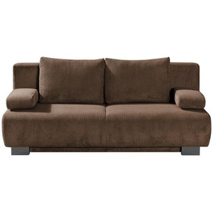 Novel Schlafsofa Rowan, Dunkelbraun, Textil, 2-Sitzer, Füllung: Schaumstoff, 196x89x94 cm, Stoffauswahl, Kinder- & Jugendzimmer, Jugendmöbel, Jugendsofas