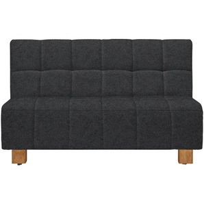 Novel Schlafsofa Juice, Dunkelgrau, Textil, Eiche, Uni, 2-Sitzer, 145x92x102 cm, Stoffauswahl, Schlafen auf Sitzhöhe, Kinder- & Jugendzimmer, Jugendmöbel, Jugendsofas