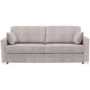 Novel Schlafsofa, Natur, Textil, Uni, 2-Sitzer, 208x86x97 cm, Stoffauswahl, Schlafen auf Sitzhöhe, Rücken echt, Kinder- & Jugendzimmer, Jugendmöbel, Jugendsofas