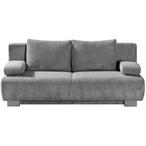 Novel Schlafsofa Rowan, Hellgrau, Textil, 2-Sitzer, Füllung: Schaumstoff, 196x89x94 cm, Stoffauswahl, Kinder- & Jugendzimmer, Jugendmöbel, Jugendsofas