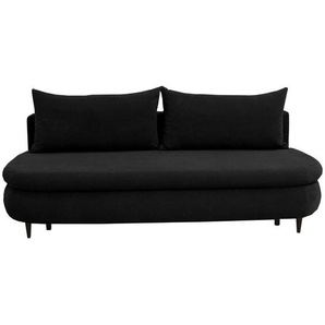 Novel Schlafsofa Simon, Schwarz, Textil, 2-Sitzer, 213x89x105 cm, Stoffauswahl, Schlafen auf Sitzhöhe, Rücken echt, Kinder- & Jugendzimmer, Jugendmöbel, Jugendsofas