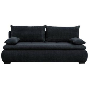 Novel Schlafsofa Diana, Schwarz, Textil, 2-Sitzer, Füllung: Schaumstoff, 203x72-96x98 cm, Rücken echt, Kinder- & Jugendzimmer, Jugendmöbel, Jugendsofas