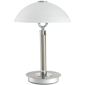 Novel Tischleuchte, Chrom, Nickel, Metall, Glas, 37 cm, RoHS, Touch-Schalter (on/off), Lampen & Leuchten, Innenbeleuchtung, Tischlampen