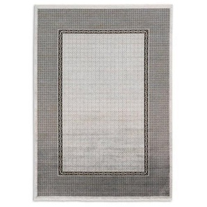 Novel Webteppich, Grau, Silber, Textil, Struktur, rechteckig, 133x190 cm, pflegeleicht, Teppiche & Böden, Teppiche, Webteppiche