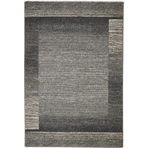 Novel Webteppich, Grau, Textil, Bordüre, rechteckig, 80x150 cm, Oeko-Tex® Standard 100, für Fußbodenheizung geeignet, Teppiche & Böden, Teppiche, Webteppiche