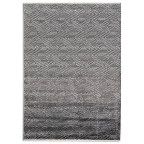 Novel Webteppich, Grau, Textil, Struktur, rechteckig, 133x190 cm, pflegeleicht, Teppiche & Böden, Teppiche, Webteppiche