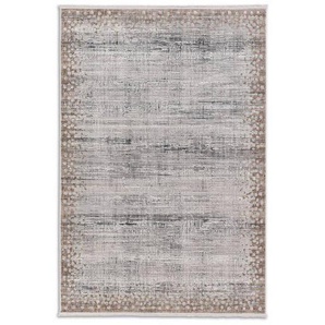 Novel Webteppich, Silber, Beige, Textil, Abstraktes, rechteckig, 133x190 cm, pflegeleicht, Teppiche & Böden, Teppiche, Webteppiche