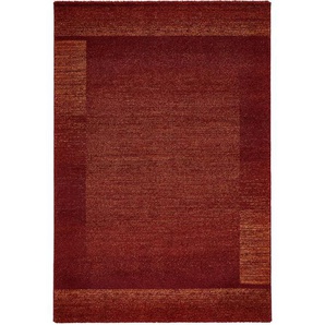 Novel Webteppich, Terracotta, Textil, Bordüre, rechteckig, 120x170 cm, Oeko-Tex® Standard 100, für Fußbodenheizung geeignet, Teppiche & Böden, Teppiche, Webteppiche