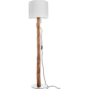 NOWA Stehlampe NORIN, ohne Leuchtmittel, Stehleuchte Holz naturfarben, 1x E27