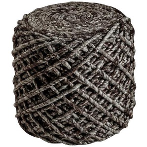 Obsession Pouf, Cappuccino, Textil, Abstraktes, Füllung: recyceltes Polystyrol (Eps), 40 cm, Indoor, formstabil, Wohnzimmer, Hocker, Poufs