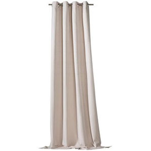 como verdunklungs thermo 245 x 135 cm (HxB) Ösenschal ¦ beige ¦ Synthetik ¦ Maße (cm): B: 135