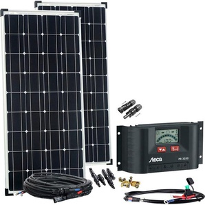 OFFGRIDTEC Solaranlage basicPremium-L 200W 12V/24V Solarmodule Komplettsystem schwarz (baumarkt)