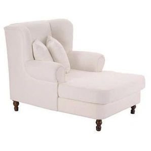 Ohrensessel MAX WINZER Madeleine, Relaxsessel, Megasessel mit hohem Sitzkomfort, Loveseat Sessel Gr. Struktur, B/H/T: 100cm x 102cm x 138cm, beige (sand) Ohrensessel mit hoher Rückenlehne, dunklen Holzfüßen