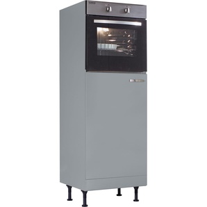 Backofen/Kühlumbauschrank OPTIFIT Cara Schränke Gr. B/H/T: 60cm x 176,6cm x 58,4cm,, grau (basaltgrau)