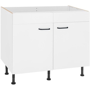 OPTIFIT Spülenschrank Elga mit Soft-Close-Funktion, höhenverstellbaren Füßen, Breite 100 cm