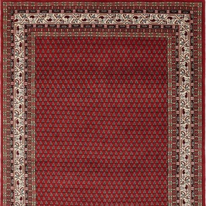 Orientteppich HOME AFFAIRE Levin Teppiche Gr. B: 120cm, 12mm, L: 180cm, rot Fransenteppich handgeknüpft, reine Wolle, mit Fransen, Wohnzimmer