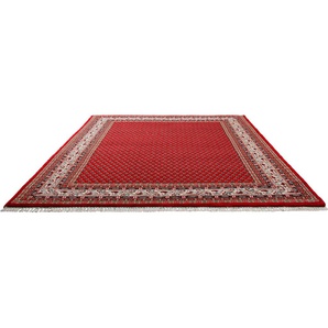 Orientteppich HOME AFFAIRE Levin Teppiche Gr. B: 140cm, 12mm, L: 200cm, rot Fransenteppich handgeknüpft, reine Wolle, mit Fransen, Wohnzimmer