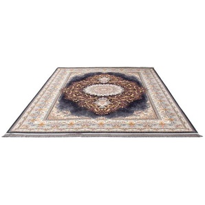 Orientteppich MORGENLAND Beauty Array - Orientalischer Webteppich Teppiche Gr. B: 250cm, L: 350cm, blau (dunkelblau) OrientOptik