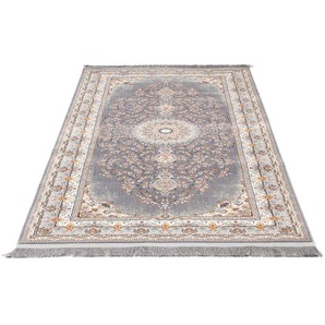 Orientteppich MORGENLAND Beauty Array - Orientalischer Webteppich Teppiche Gr. B/L: 100 cm x 200 cm, 0,8 mm, 1 St., grau Orientalische Muster OrientOptik