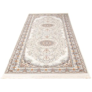 Orientteppich MORGENLAND Beauty Array - Orientalischer Webteppich Teppiche Gr. B/L: 100 cm x 300 cm, 0,8 mm, 1 St., beige (creme) Orientalische Muster OrientOptik