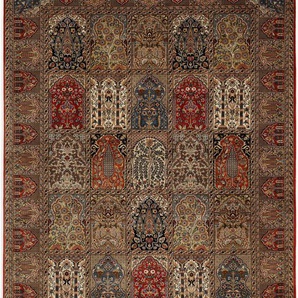 Orientteppich OCI DIE TEPPICHMARKE Sonam Bakhtyari Teppiche Gr. B: 95 cm 1 St., 6 mm, L: 150 cm, rot Fransenteppich hochwertig handgeknüpft, mit Fransen, Wohnzimmer