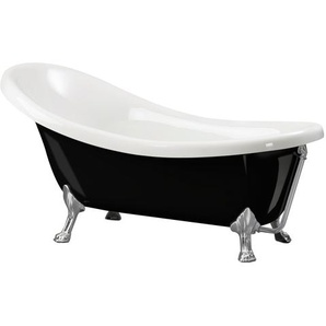 Ottofond Badewanne Azur freistehend schwarz/weiß 174,5 x 83 cm