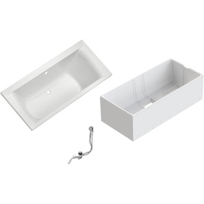 Badewanne OTTOFOND Set Duobadewanne Badewannen weiß Badewannen 1900900 mm, Duobadewanne