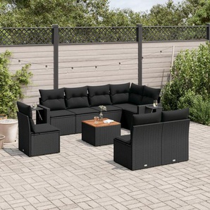 Outdoor-Sitzgruppen-Set mit Kissen