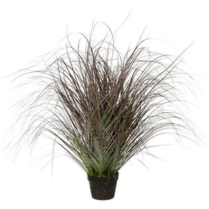 P & B Kunstpflanze, Grün, Schwarz, Kunststoff, 95 cm, inkl. Topf, Dekoration, Blumen & Zubehör, Kunstpflanzen