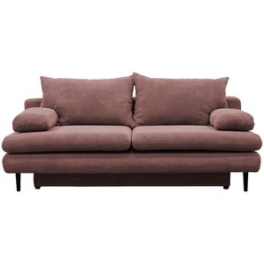 P & B Schlafsofa, Altrosa, Textil, 2-Sitzer, Füllung: Schaumstoff, 202x85x99 cm, Kinder- & Jugendzimmer, Jugendmöbel, Jugendsofas