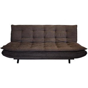 P & B Schlafsofa, Braun, Textil, Buche, massiv, 3-Sitzer, 194x100x90 cm, Schlafen auf Sitzhöhe, Rückenfutter, Kinder- & Jugendzimmer, Jugendmöbel, Jugendsofas