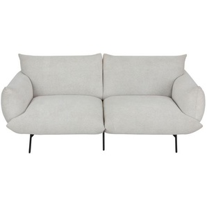 P & B Sofa, Creme, Textil, 2-Sitzer, 185x77x83 cm, Wohnzimmer, Sofas & Couches, Sofas