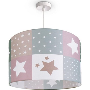 Paco Home Pendelleuchte Cosmo 345, ohne Leuchtmittel, Kinderlampe Deckenlampe LED Kinderzimmer Lampe Sternen Motiv E27