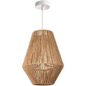 Paco Home Pendelleuchte Pablo, ohne Leuchtmittel, LED Pendellampe E27, Optik Boho Korb Wohnzimmer Esszimmer Flur