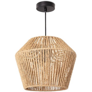 Paco Home Pendelleuchte Pinto, ohne Leuchtmittel, Deckenlampe aus Aluminium und Papier, Ø Schirm ca. 33 cm, Fassung E27