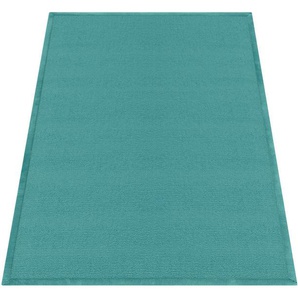 Paco Home Teppich Tatami 475, rechteckig, Höhe: 24 mm, Kurzflor, Uni-Farben, mit Memory Foam, waschbar