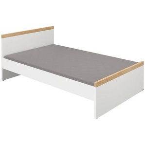 Paidi Bett Kira, Weiß, Eiche, 90x200 cm, Blauer Engel, Goldenes M, Kinder- & Jugendzimmer, Kindermöbel, Kinderbetten, Kindereinzelbetten