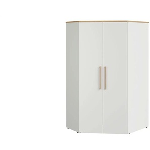 PAIDI Eck-Kleiderschrank Oscar - weiß - Materialmix - 101,9 cm - 206 cm - 125,9 cm | Möbel Kraft