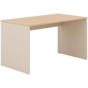 Paidi Jugendschreibtisch Malio, Natur, Beige, Holzwerkstoff, rechteckig, Wange, 70x72.4x130 cm, Blauer Engel, Goldenes M, Arbeitszimmer, Schreibtische, Jugend- & Kinderschreibtische