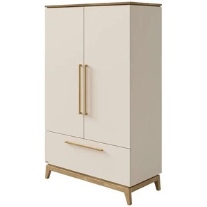 PAIDI Kleiderschrank  Stiene ¦ beige ¦ Maße (cm): B: 123,3 H: 200 T: 57,2