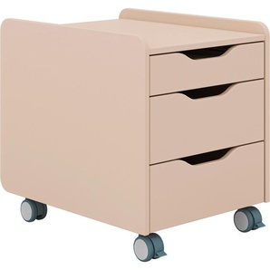 Paidi Rollcontainer Malio, Beige, Kaschmir, Holzwerkstoff, 3 Schubladen, 44.3x53.7x57.3 cm, Blauer Engel, Goldenes M, griffloses Öffnen, Beimöbel erhältlich, Arbeitszimmer, Container, Rollcontainer