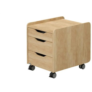 PAIDI Rollcontainer - holzfarben - Materialmix - 44,3 cm - 53,7 cm - 57,3 cm | Möbel Kraft