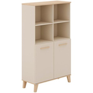 Paidi Standregal, Natur, Beige, Kaschmir, Holzwerkstoff, 6 Fächer, 94.80x160.90x39.60 cm, Blauer Engel, Goldenes M, Typenauswahl, Beimöbel erhältlich, Arbeitszimmer, Büroregale, Bücherregale