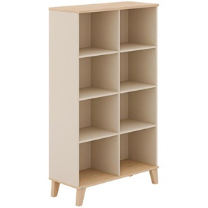 Paidi Standregal Malio, Natur, Beige, Kaschmir, Holzwerkstoff, 6 Fächer, 94.8x160.9x39.6 cm, Blauer Engel, Goldenes M, Typenauswahl, Beimöbel erhältlich, Arbeitszimmer, Büroregale, Bücherregale