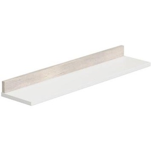 Paidi Wandboard Kira Eiche Nautik/Kreideweiß, Weiß, Eiche, Holzwerkstoff, 94.8x8.3x22.2 cm, GS-geprüft, Blauer Engel, Goldenes M, Babymöbel, Babyregale