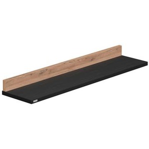 Paidi Wandboard Tomke, Schwarz, Eiche, Holzwerkstoff, 94.8x8.2x22.5 cm, Blauer Engel, Goldenes M, Babymöbel, Babyregale