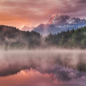 Papermoon Fototapete Photo-Art ANDREAS WONISCH, SONNENAUFGANG AM SEE